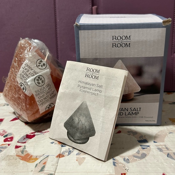 Himalayan Salt Pyramid Lamp from Room 2 Room - Picture 3 of 6